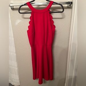 Red Knee Length BCX Dress